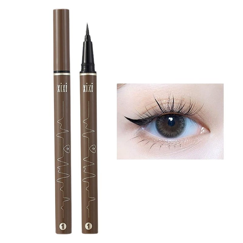 The fine-tipped eyeliner is easy to use, doesn't smudge easily, and provides natural highlight and vibrant color.